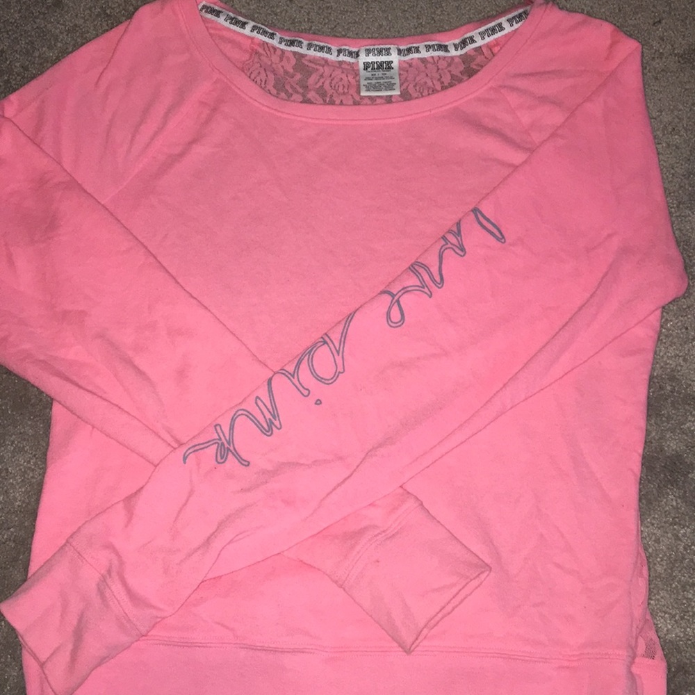 Victoria’s Secret PINK Lace Back Long Sleeve